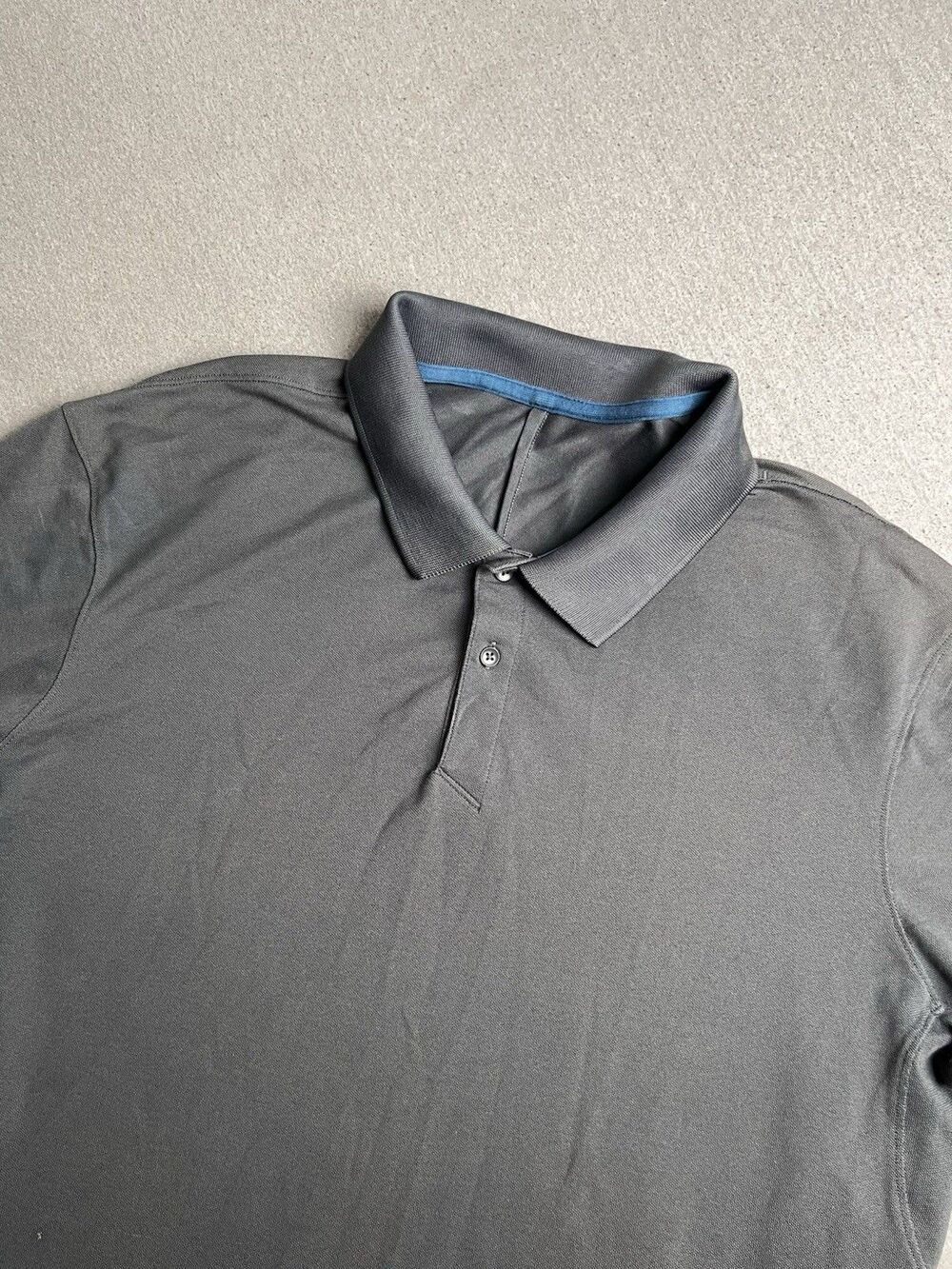 Lululemon Shirt Men’s Gray Tech Pique Polo Live In Practice Collared